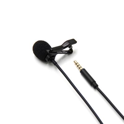 China Mike Recording Professional Podcast Omnidirectional Audio Streaming Microphone Wired 3.5mm Lavalier Headset Microphone for sale