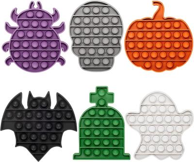 China Silicone Halloween Gifts Treat Bags Gift Sensory Toys Push It Bubble Relax Toys For Kids Girls Boys for sale