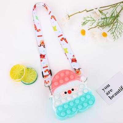 China New Early Education Silicone Pops Up Push Bag Band Cross - Purse Toy Popped Bag Unicorn Beach Luxury Handbags Body Silicone for sale