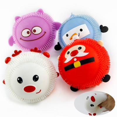 China Lightweight Toy For Kids Soft Squishy Christmas Snowman Elk Squeezer Ball Squishy Toy New Children's Tpr Squeeze Toys for sale