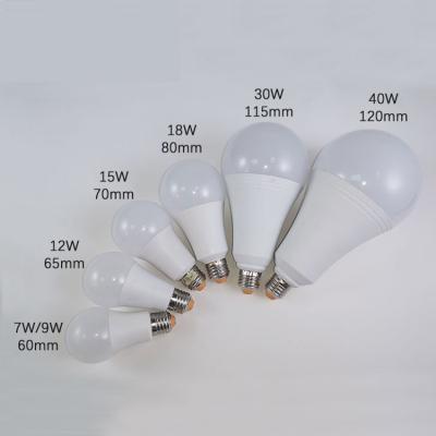 China Warehouse/Residential Aluminum Plastic E27 B22 3W 5W 7W 9W 12W 18W 24W Skd Led Light Bulb Smart Light Bulb Factory Machine Raw Material Led Bulbs for sale