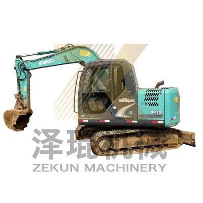 China 4001-6000 Horas de Trabalho Excavadora Kobelco SK75-8 SR usada para leilões em Xangai à venda