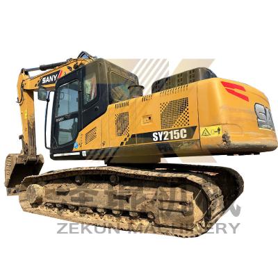 China Low Hour Sany SY215C Excavator with 1.1m3 Bucket Capacity and Other Hydraulic Cylinder for sale