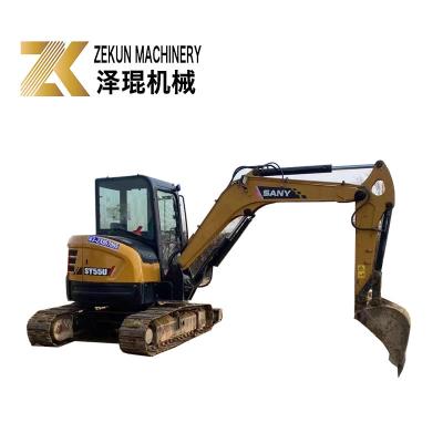 China Used SANY SY55U Hydraulic Crawler Excavator 5.5 ton with and 0.23m3 Bucket Capacity for sale