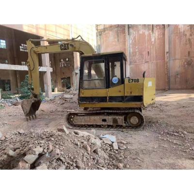 China Japan Caterpillar E70 Mini Excavator Sizes Used CAT E70B Excavator with 4001-6000 Working Hours for sale