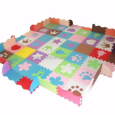 China Adhesive-protective EVA Foam Wood Grain Foam Mat Baby Flooring Interlocking EVA Child's Play EVA Flooring for sale