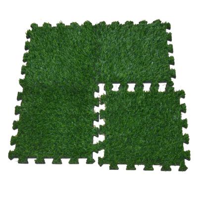 China Drainage mat with good quanlity/EVA Interlocking Turf Tiles Grass hole puzzle mat for golf floor for sale