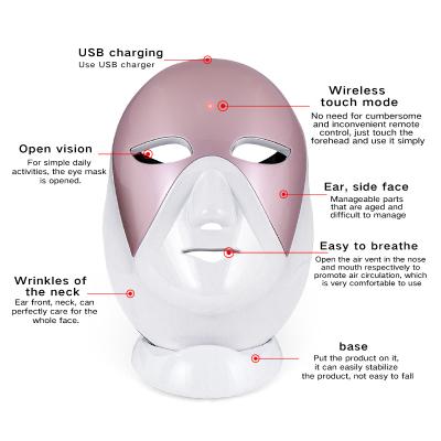 China Newest Acne RF Facial Radio Frequency Portable Beauty Treatment Skin Tightening Facial Mask for sale