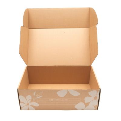 China shoes & Custom Hot Selling Custom Clothing Brown Paper Packaging Mailing Box Paper Box With Logo Printing for sale