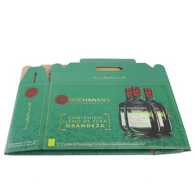 China Custom Retail Printed High Quality Recyclable Corrugated Wine Box for sale