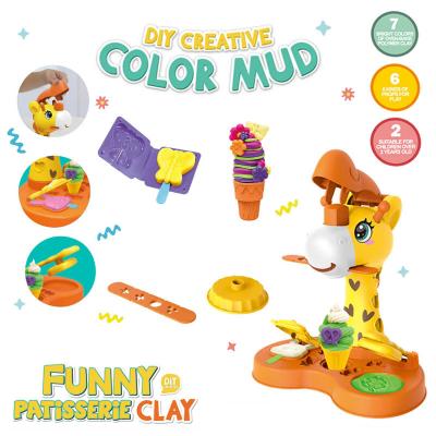 China Best Selling Products Cool Science Experiment Plasticine Toys Kids Set OEM Giraffe Style GREAT Color 23-354 for sale