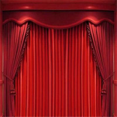 China High Quality Blackout Blackout Velvet Drapes For Stage Curtain Horizontal Blinds for sale