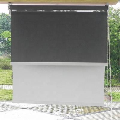 China Waterproof Custom Double Roller Blinds Manual Operate Black Plastic Chains Blinds Factory Supplier for sale