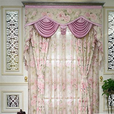 China Mediterranean Style Hostel Smart Spring Style Blackout Arabia Electric Curtain In Balance House for sale