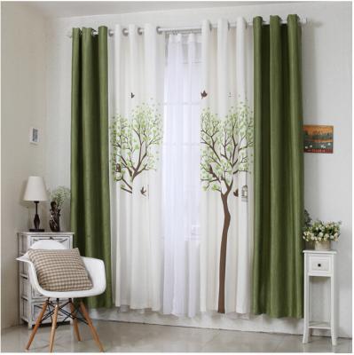 China Blackout Decor Home Order Photo Printed Christmas Curtain Designs for sale