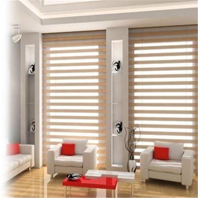 China Waterproof Polyester/Blackout Zebra Fabric Manual Blinds Curtains For Living Room Motorized Window Blinds for sale