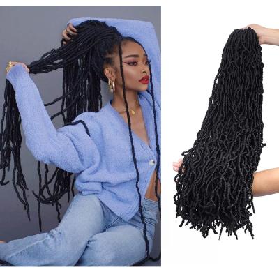 China Beyond Beauty NU Faux Locs 36 Inch NU Faux Locs Crochet Locs Hair Crochet Locs Curly Dreadlock Hair Fiber Synthetic Faux Braiding Hair for sale