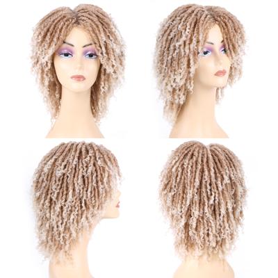 China Rose Network Wholesale Synthetic Braided Wigs For Color Women Ombre Dreadlocks Wig Faux Locs Crochet Hair Wigs for sale