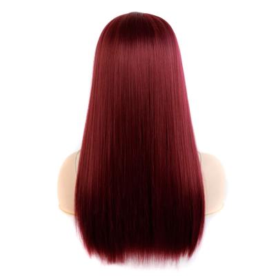 China Rose Network Synthetic Silky Kinky Long Straight Headband Wigs Hair Wigs Wavy Headband For Black Women for sale