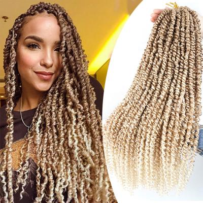 China Pre-twisted Passion Twist Hair Passion Twist Hair Pre-twisted Synthetic Braiding Hair Fluffy Spring Bomb Twist Crochet Hair Extensions for sale