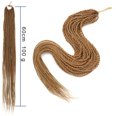 China Ombre Crochet Hair Senegalese Synthetic Ombre Twist Braiding Hair For Black Women Black Hair for sale