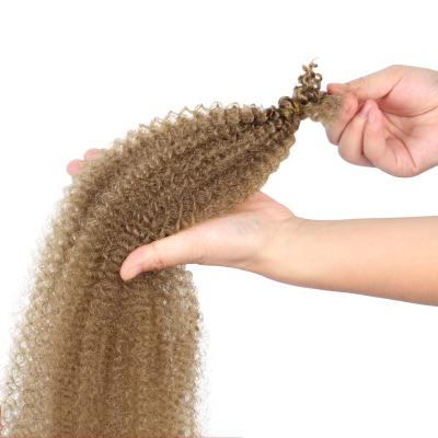 China Afro Curly Spring Twist Hair Afro Twist Loop Attachments Crochet Synthetic Ombre Braiding Hair for sale