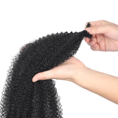 China Factory Price Afro Twist Hair Soft Pre Parted Afro Spring Twist Crochet Braid Hair Long For Butterfly Locs for sale