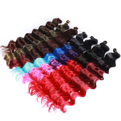 China Synthetic Deep Wave Crochet Braiding Hair Crochet Braiding Hair Extension Hair For Black Women for sale