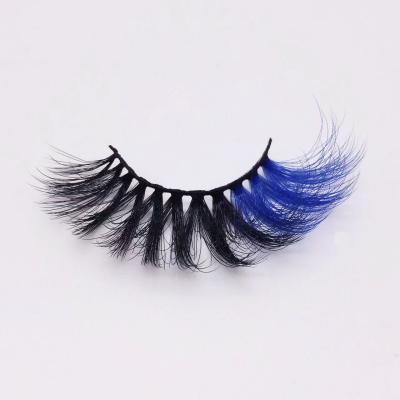 China Natural 3d eyelash private label soft eyelashes wholesale 20mm false eyelashes color chemical fiber eyelashes for sale