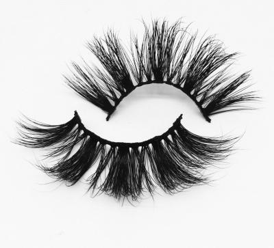 China Best Real Mink Lash Mink Fur Eyelashes With Customize Quality 25mm Natural Soft Box for sale