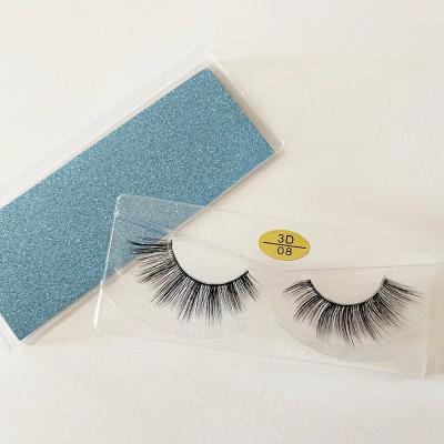 China Natural Soft New Design Recycled Beautiful Handmade False Eyelashes 3d False Mink Eyelashes for sale