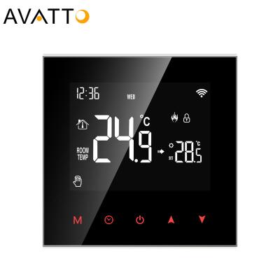 China Modern Programmable Floor Home Room Electric Avatto Digital Gas Boiler Water Heating Thermostat Temperature Controller With Lcd Display for sale