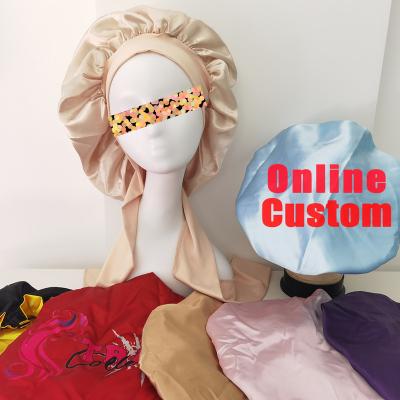 China Factory Verified Wholesale High Quality Custom Logo Designer Satin Velvet Hair Cowl Low MOQ for sale