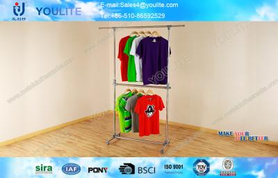 China metal clothing rack mobile clothes rack adjustable clothes rack retail clothing racks for sale