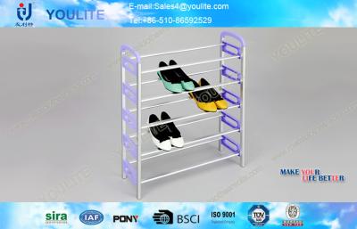 China Durable Purple Shoe Assemble Rack Modular Shoe Shelves for Living Room Furniture for sale