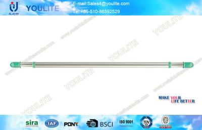 China Retractable Shower Curtain Bar , Bathroom Stainless Steel Single Rod Rolling Drier for sale