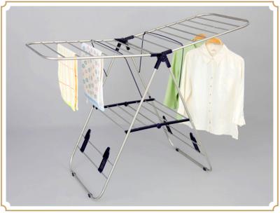 China X-type Floor Standing Towel Rack , Sturdy Folding Clothes Drying Rack for sale