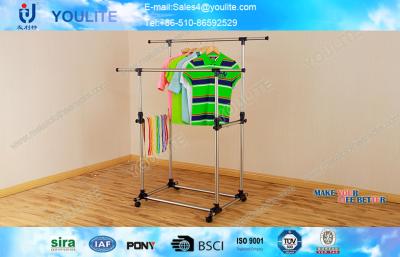 China ABS Outdoor Telescopic Clothes Rack , Folding Clothing Rack Stand for sale