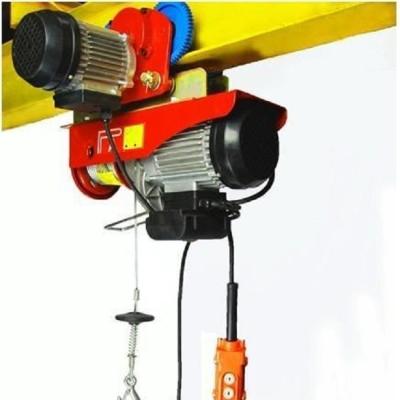 China Construction Site Mini Wire Rope Winch 220v Pusher Small 12V 220v Mini Electric Hoist Wire Rope Hoist 1p 220v 500kg Electric Winch With Motorized Trolley for sale