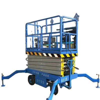 China Easy Convenience 4m, 6m, 8m, 10m, 12m, 14m, 16m, 20m Scissor Operation Safety Type Elevating Movable Lift Platform for sale