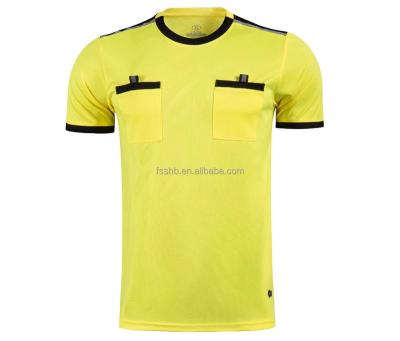 China Shirts & Tops Wholesale Digital Printing Breathable Mesh Football Referee Uniform 100% Polyester Fabric Soccer Referee Uniform for sale