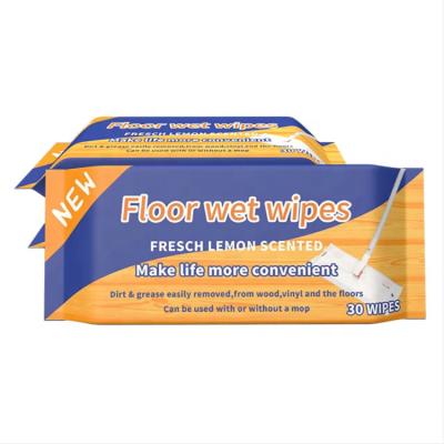 China Eco Friendly Disposable Daily Life Large Mop Mops Organic Floor Stain Removing Damp Wipes Cloth for sale