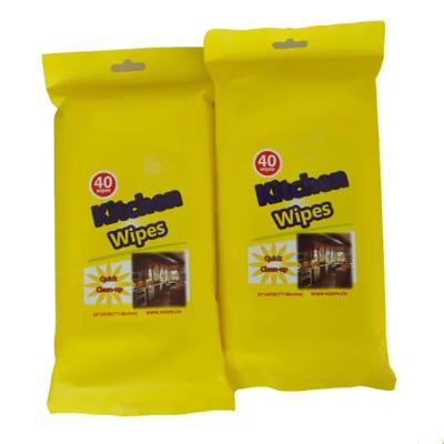 China Bamboo Wipes Skin Care China Epa Kitchen Cleaning Wet Cloth Biodegradable Cloth for sale