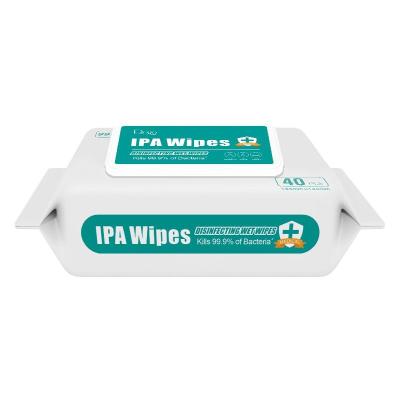 China Various Quick Dry Packaging Styles Disposable 75% Alcohol Wet Disinfectant Wipes for sale