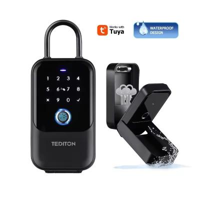 China WiFi Key Lock Box Wall Mounted Outdoor IP65 Waterproof for Wood Door and App Connectivity for sale