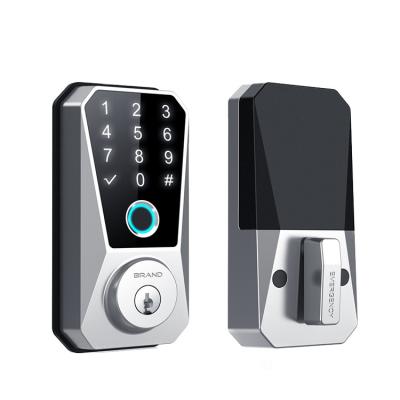 China Easy Installation WiFi Magnetic Reset Smart Lock with TUYAapp and Fingerprint Recognition for sale