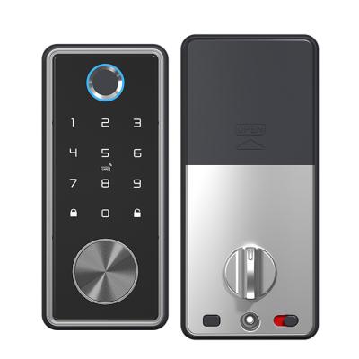 China Convenient and Secure Fingerprint Unlock Ttlock Zinc Alloy Smart Lock for Front Door for sale