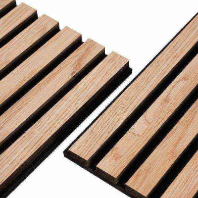 China Soundproof Wooden Board Acoustic Panel made of 100% Polyester Fiber for Soundproofing for sale