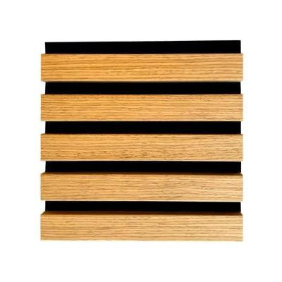 China Nonwoven 600/320mm Acoustic Wooden Wall Panels for Effective Soundproofing Solutions for sale