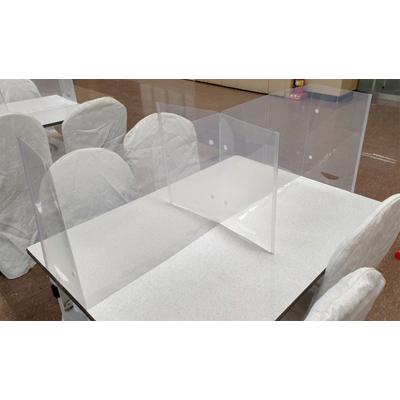 Κίνα Eco-friendly Foldable Transparent Desktop Anti Droplet Shield PET Isolation Board Shield προς πώληση